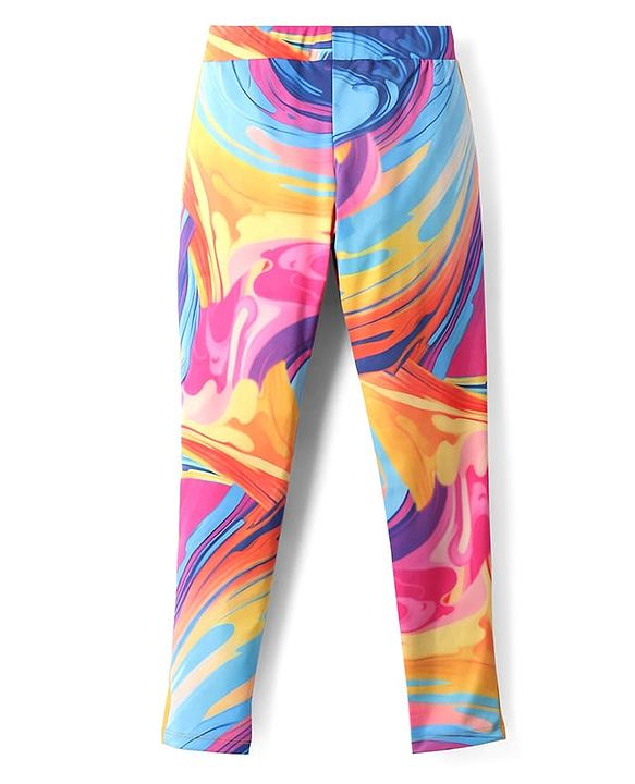 Pine Active Full Length Super Stretch Leggings - Blue & Purple