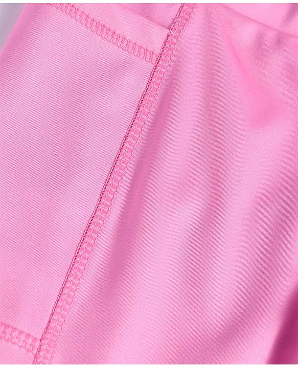 Pine Active Full Length Super Stretch Leggings With Ombre Design - Pink