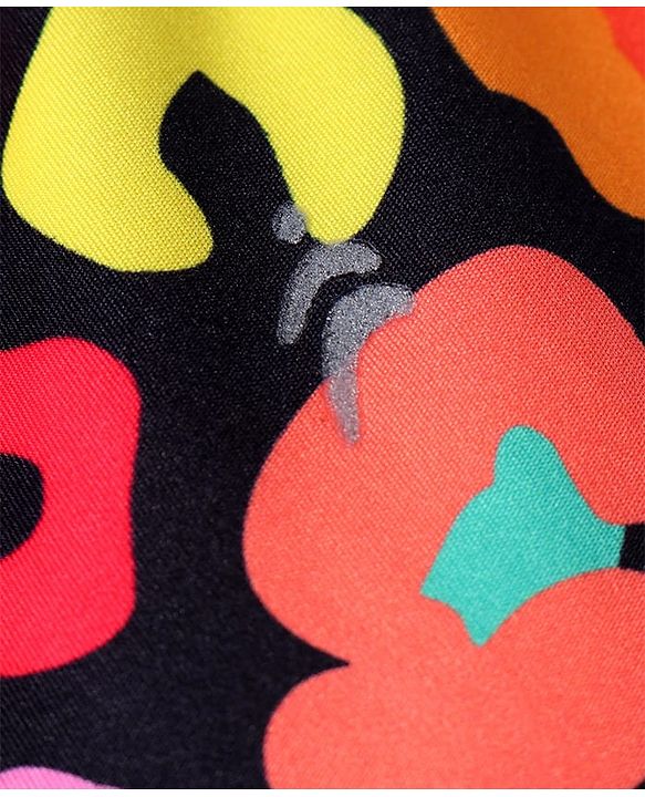 Pine Active Knit Full Length Super Stretch Leggings With Abstract Print - Multicolour