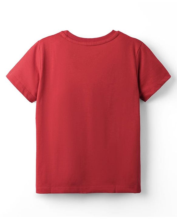 Pine Kids Cotton Knit Half Sleeves T-Shirts with Text Print Pack of 5 - Multicolor