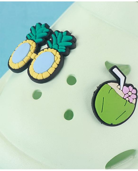 Cute Walk by Babyhug Clogs with Backstrap & Beach Theme Applique - Sea Green