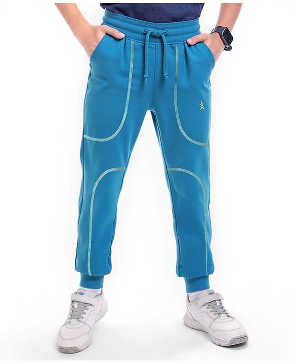 Pine Kids Knit Full Length Lounge Pant - Teal Blue