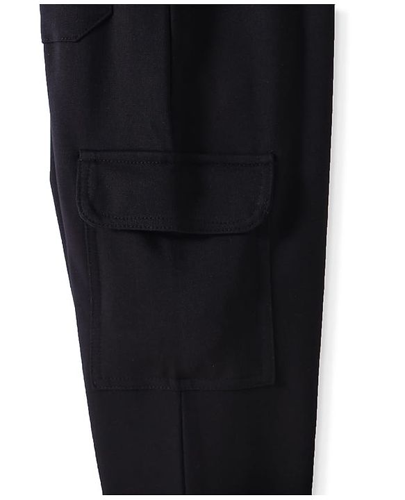 Pine Kids Knit Full Length Printed Lounge Pant - Black