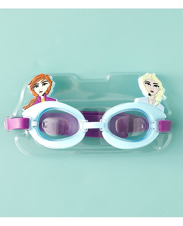 Pine Kids Disney Swimming Goggles With Elsa & Anna Applique - Blue