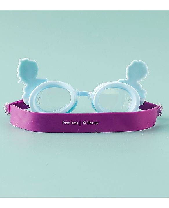 Pine Kids Disney Swimming Goggles With Elsa & Anna Applique - Blue