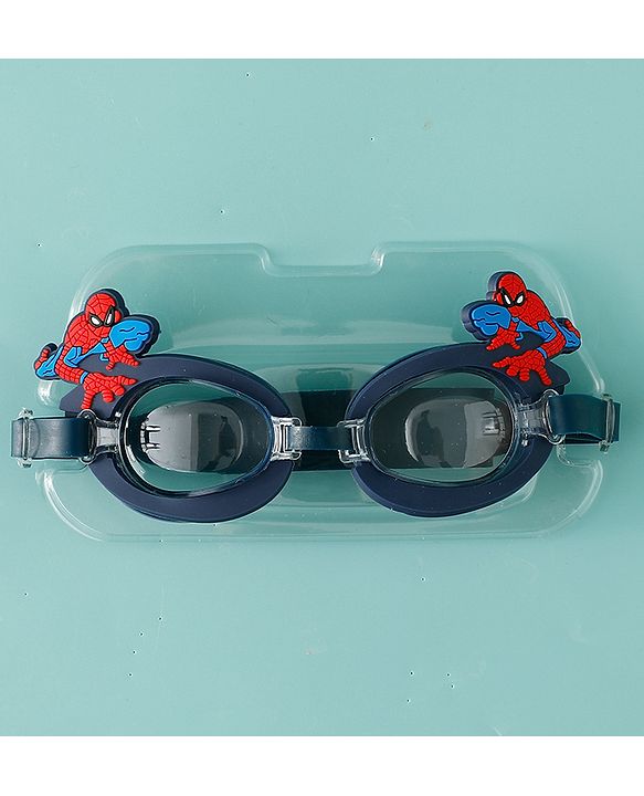 Pine Kids Marvel Swimming Goggles With Spiderman Applique - Black