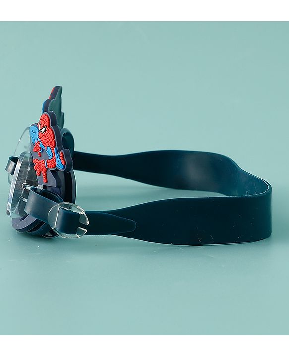 Pine Kids Marvel Swimming Goggles With Spiderman Applique - Black