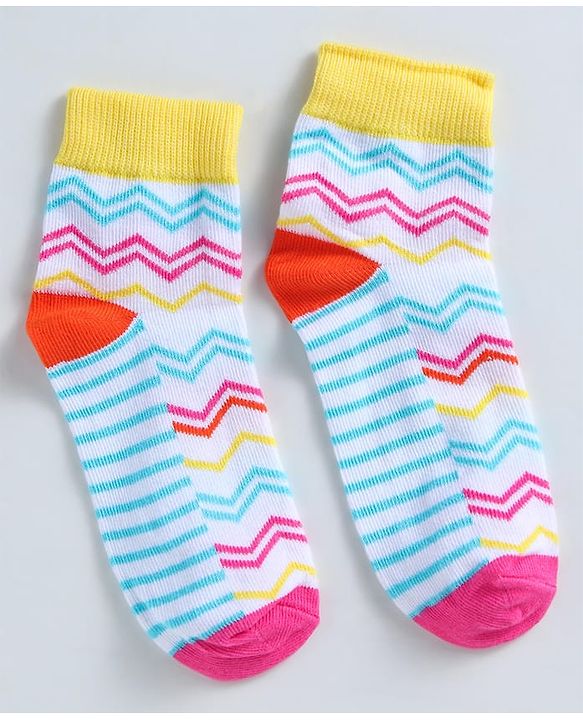 Pine Kids Ankle Length Socks with  Polka Dots Design Pack Of 3 (Colour May Vary)