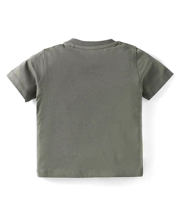 Babyhug Tshirt and Bottomwear Boy Half sleeves Shoulder-Snap Buttons