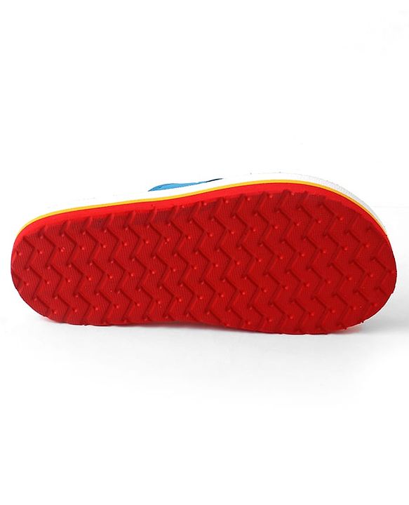 Pine Kids Slip On Flip Flops with Tropical Print - Pink & Red