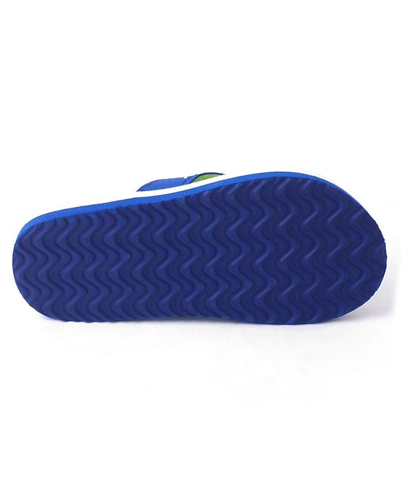 Pine Kids Slip On Flip Flops with Abstract Print - Blue