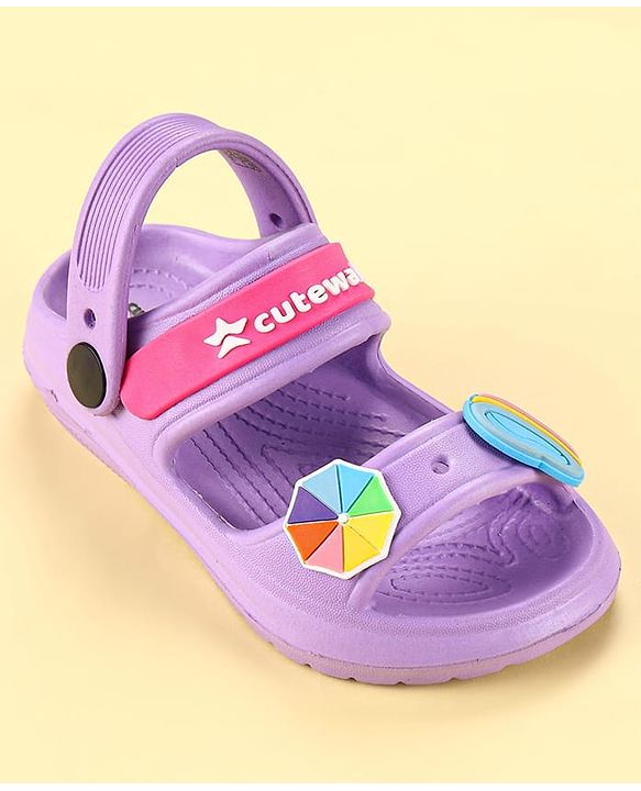 Cute Walk by Babyhug Clogs with Backstrap Gaming Applique - Navy Blue
