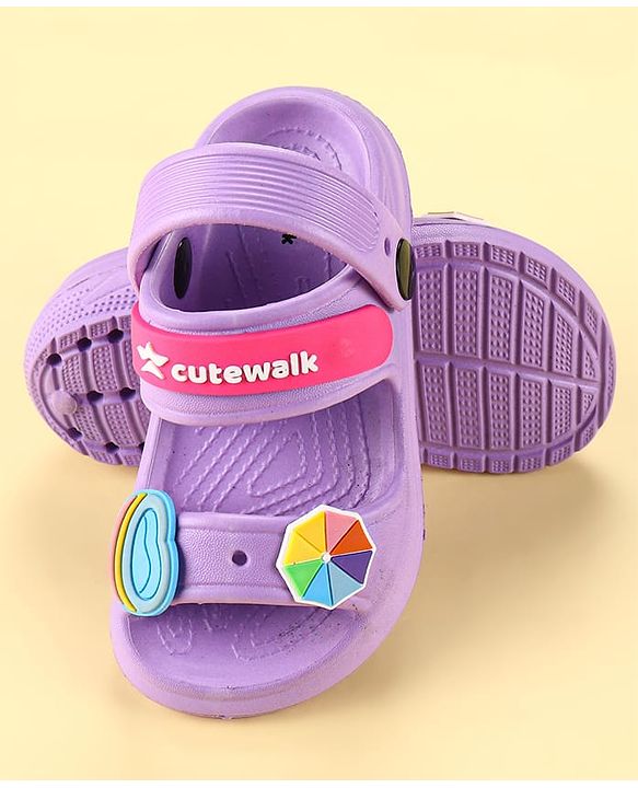 Cute Walk by Babyhug Clogs with Backstrap Gaming Applique - Navy Blue