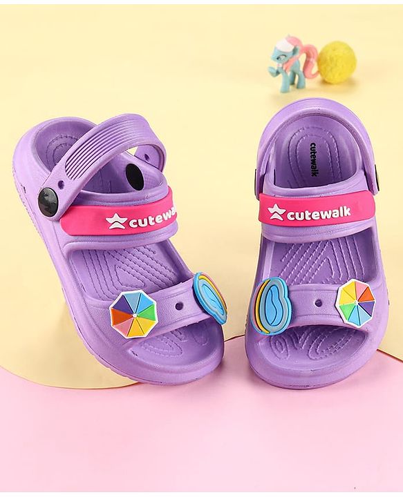 Cute Walk by Babyhug Clogs with Backstrap Gaming Applique - Navy Blue