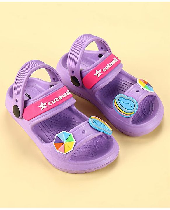 Cute Walk by Babyhug Clogs with Backstrap Gaming Applique - Navy Blue