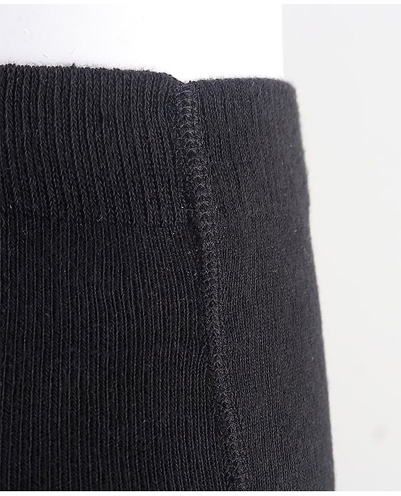 Cute Walk by Babyhug Knit Antibacterial Solid Footed Tights - Black