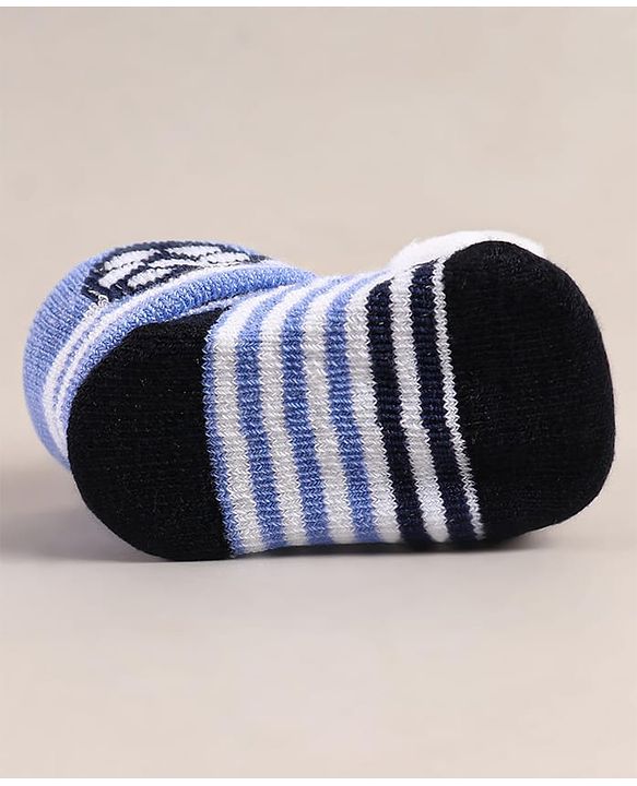 Cute Walk by Babyhug Sock Shoes with Football Applique - Lavender & White