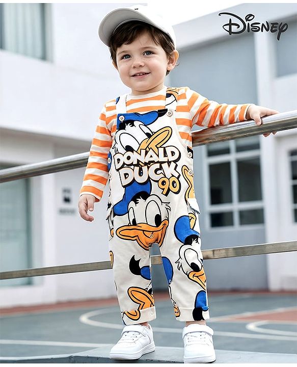 Babyhug Disney Single Jersey Knit Full Sleeves Co-ords Night Suit with Daisy Duck Graphics - Pink