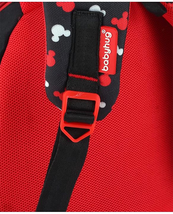 Babyhug Disney Mickey Mouse School Backpack|2 Main Compartments, 2 Front Pockets, 2 side Bottle Pockets|Water Resistant|Long lasting and Durable Zippers | Comfortable back cushioning | For School, Travel and Outdoors|Blue- 15.8 inches