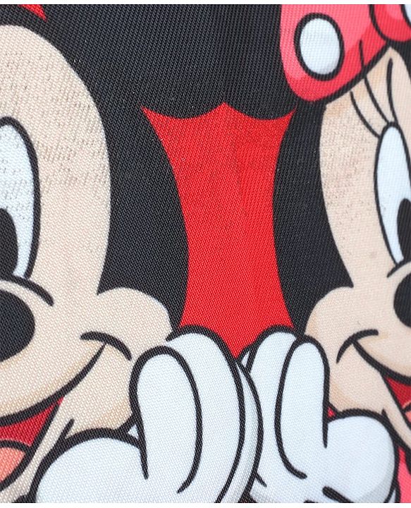 Babyhug Disney Mickey Mouse School Backpack|2 Main Compartments, 2 Front Pockets, 2 side Bottle Pockets|Water Resistant|Long lasting and Durable Zippers | Comfortable back cushioning | For School, Travel and Outdoors|Blue- 15.8 inches