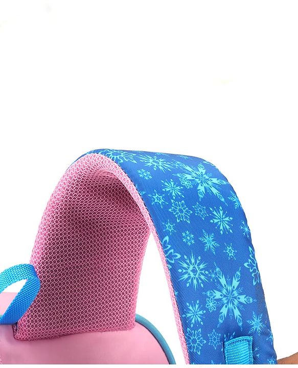 Babyhug Disney Frozen Tic-Tac-Toe School Backpack|2 Main Compartments, 2 Front Pockets, 2 side Bottle Pockets|Water Resistant|Long lasting and Durable Zippers | Comfortable back cushioning | For School, Travel and Outdoors|Lavender- 15.8 inches