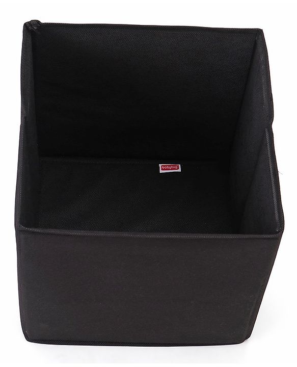 Babyhug Sto-Sit Foldable Storage Box Cum Stool - Black & Blue Heart