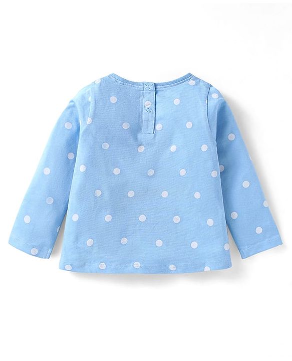 Babyhug Disney Single Jersey Knit Full Sleeves Night Suit with Winnie the Pooh Graphics - Light Blue