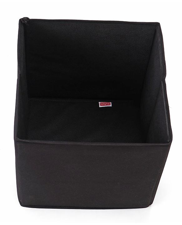 Babyhug Sto-Sit Foldable Storage Box Cum Stool - Black & Blue Heart