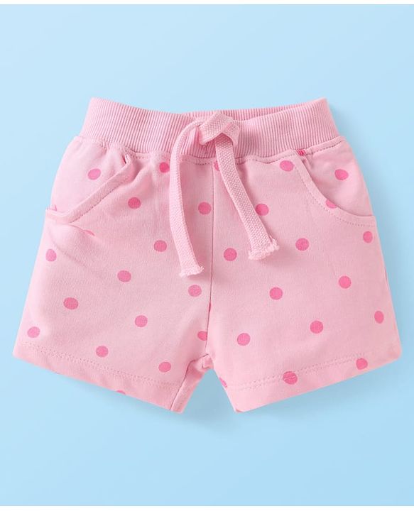 Babyhug Disney Single Jersey Knit Half Sleeves T-Shirt & Shorts Set with Marie Graphics - Pink & White