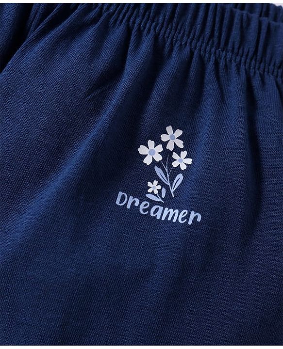 Pine Kids Cotton Lycra Knit Bloomers with Floral & Polka Dots Print Pack of 3 (Color May Vary)