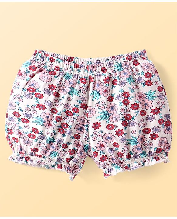 Pine Kids Knit Bloomers with Floral Print Pack of 3 (Color May Vary)
