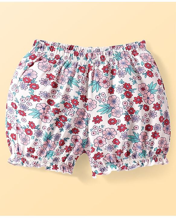 Pine Kids Knit Bloomers with Floral Print Pack of 3 (Color May Vary)