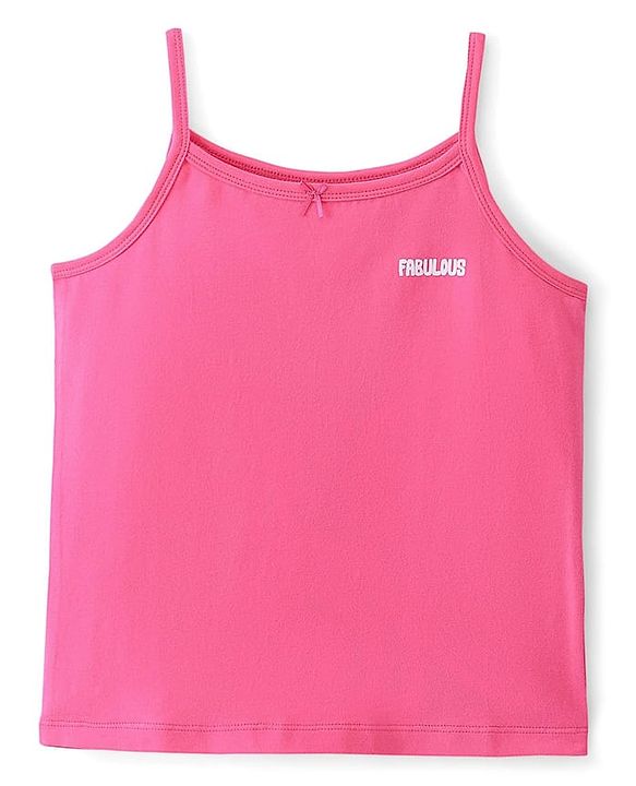 Pine Kids Knit Singlet Slips With Floral Print Pack of 3 - Navy Blue Pink & White