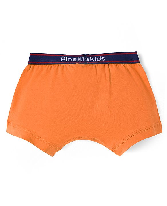 Pine Kids Cotton Elastane Knit Solid Colour Trunks Pack of 3 (Colour May Vary)