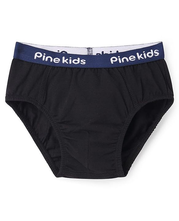 Pine Kids Cotton Elastane Knit Briefs Pack of 3 (Color May Vary)