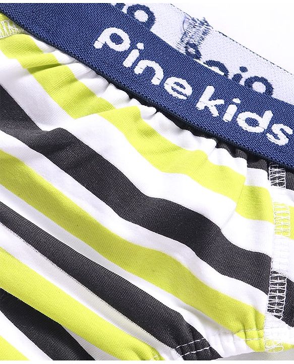 Pine Kids Cotton Elastane Knit Briefs Pack of 3 (Color May Vary)