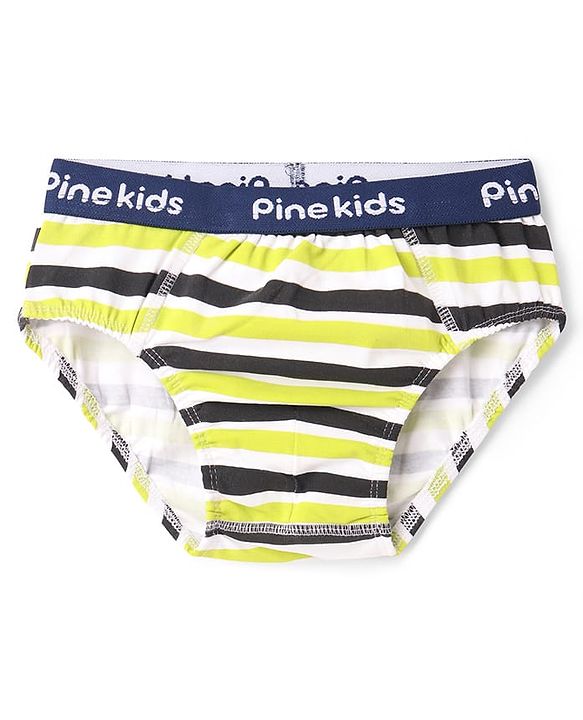 Pine Kids Cotton Elastane Knit Briefs Pack of 3 (Color May Vary)