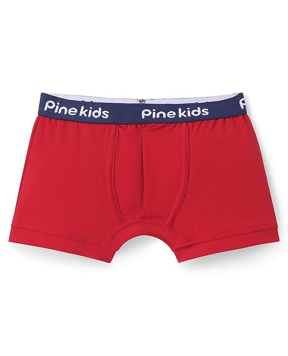 Pine Kids Cotton Knit Trunks With Stripes & Star Print Pack Of 3 - Color May Vary