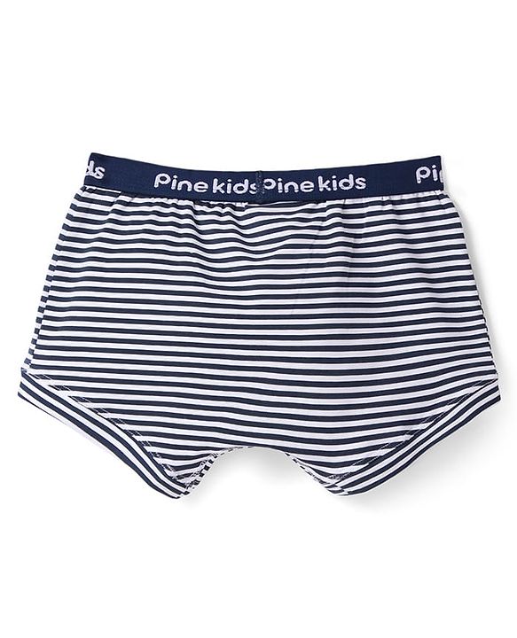 Pine Kids Cotton Knit Trunks With Stripes Pack Of 3 - Color May Vary