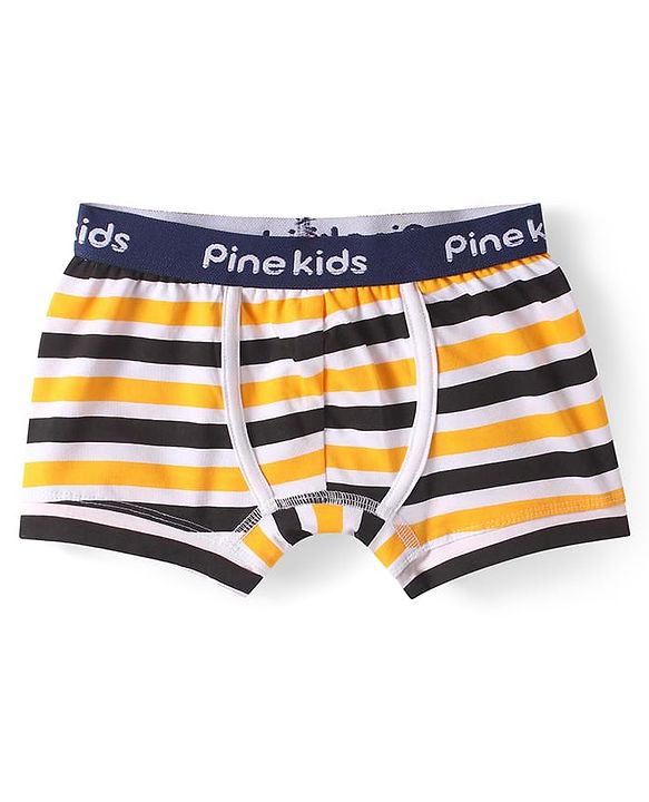 Pine Kids Cotton Knit Trunks with Stripes Pack of 3 (Color May Vary)