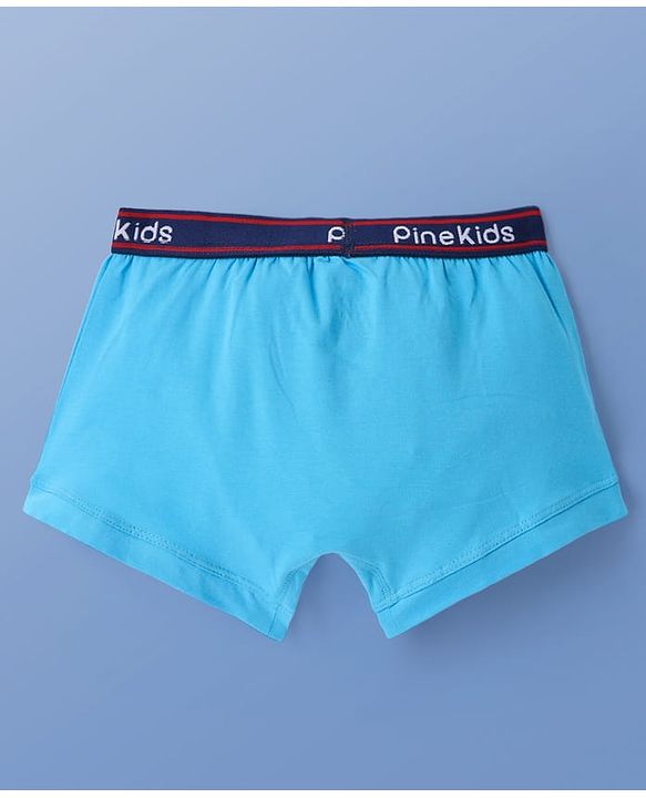 Pine Kids Cotton Elastane Knit Trunks With Basketball Print Pack Of 3 (Colour May Be Vary)