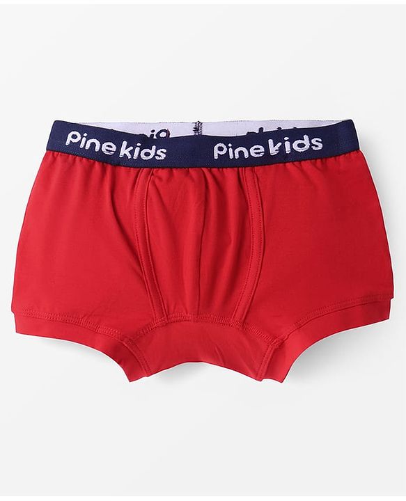 Pine Kids Cotton Knit Trunks With Stripes Print Pack Of 3 - Color May Vary