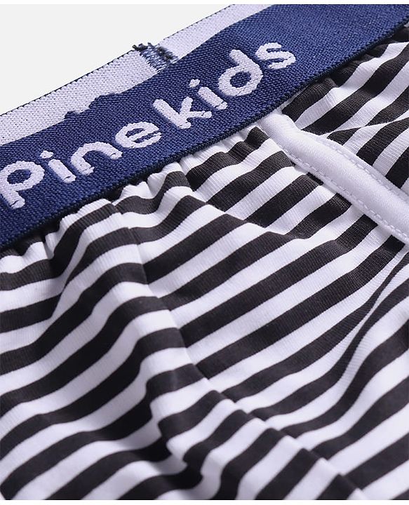 Pine Kids Cotton Knit Trunks With Stripes Print Pack Of 3 - Color May Vary