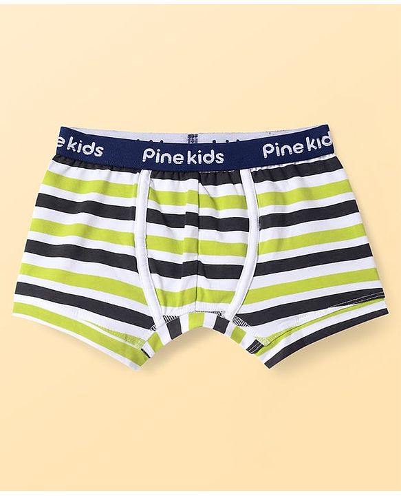 Pine Kids Cotton Knit Trunks With Stripes Pack Of 3 - Color May Vary