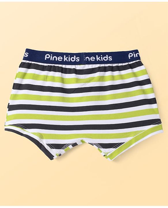 Pine Kids Cotton Knit Trunks With Stripes Pack Of 3 - Color May Vary