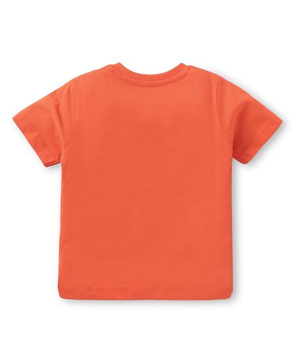 Babyhug Cotton Knit Half Sleeves T-Shirts With Animal Print Pack Of 3 - Yellow & Purple