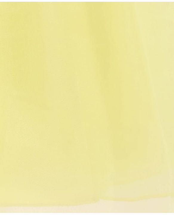 Babyhug Woven Sleeveless Party Dress with Floral  Embroidery on Yoke - Yellow