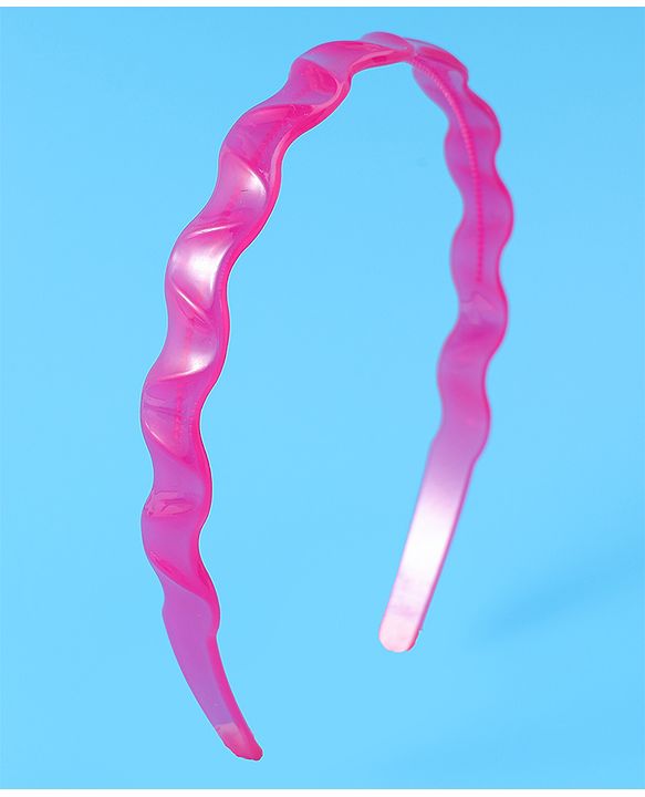 Pine Kids Solid Color Hair Bands Pack of 2 - Purple & Fuchsia