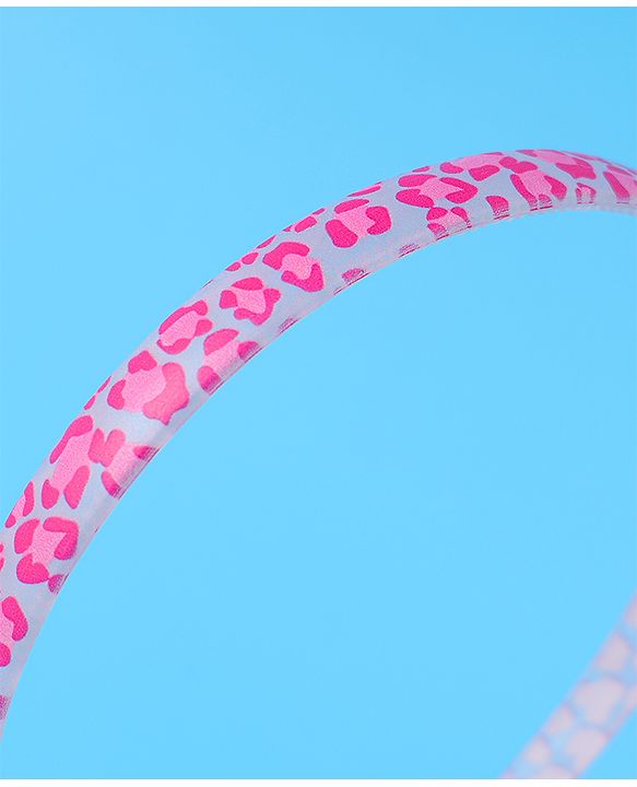 Pine Kids Printed Hair Bands  Free Size Pack of 2 - Fuchsia