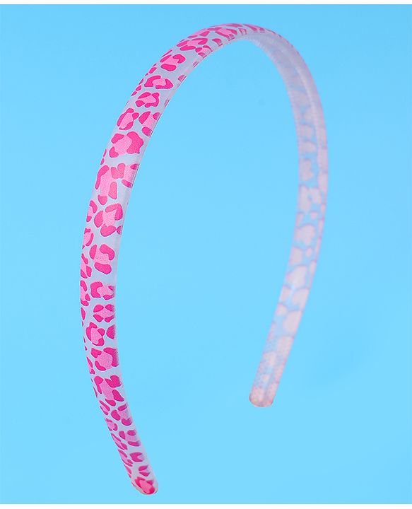 Pine Kids Printed Hair Bands  Free Size Pack of 2 - Fuchsia